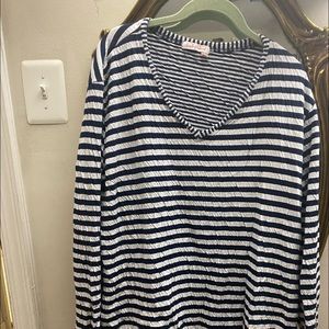 Asymmetrical stripped shirt Xl/XXl